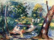 Pierre Renoir Landscape with River oil painting artist